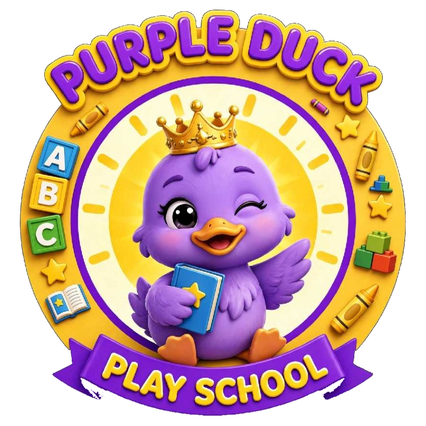 Purple Duck Play School Logo